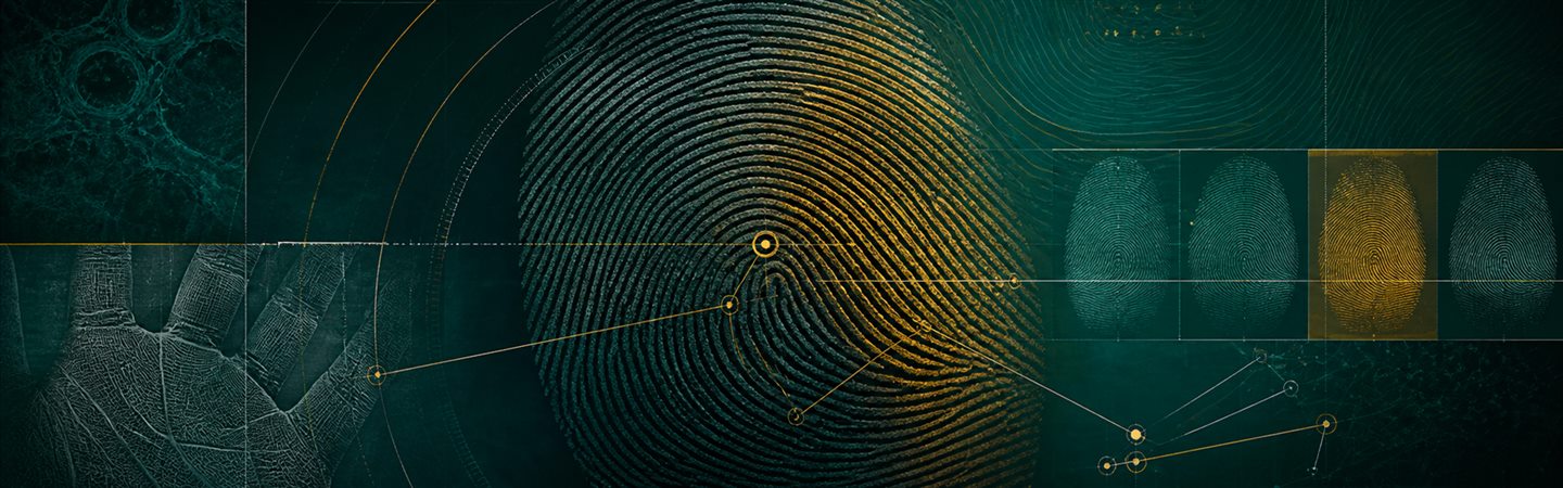 Composição técnica de impressões digitais e análise papiloscópica